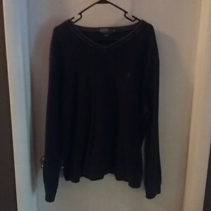 Older Navy blue longed sleeved sweatshirt